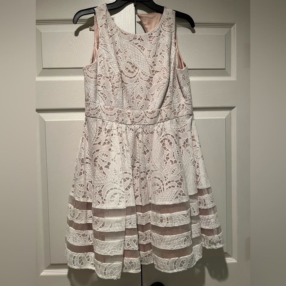 Fit and Flare White Lace Dress from Nordstrom